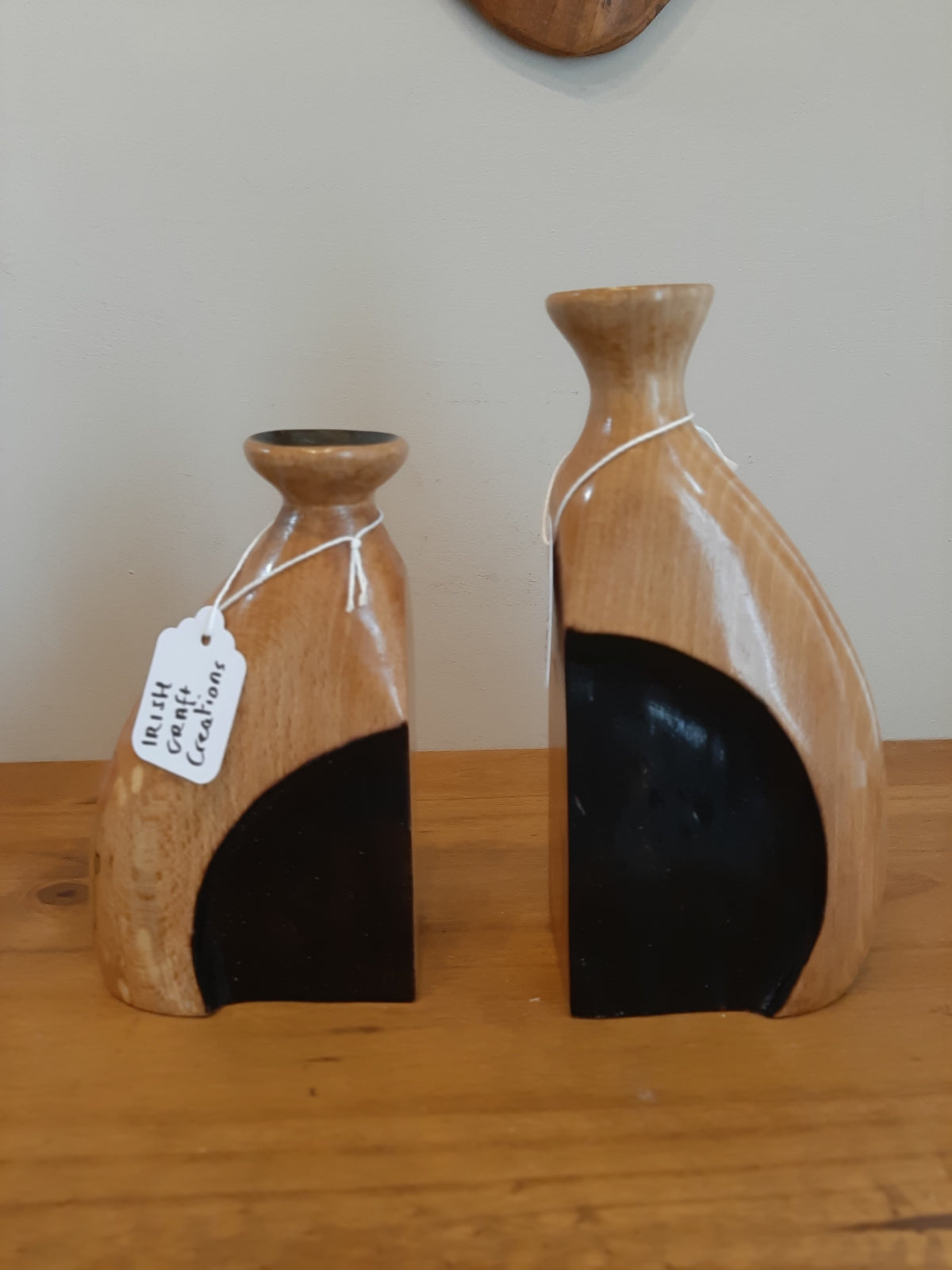 Beech Bud Vases Book Ends